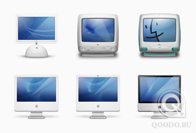 iMac Generations V2 - Иконки для веб-сайта