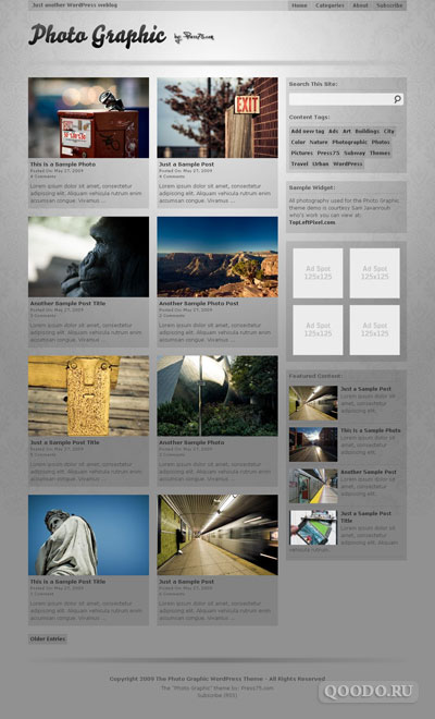 Press75 Photo Graphic - Шаблон для WordPress