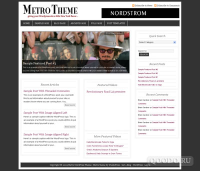 StudioPress Metro - Шаблон для WordPress