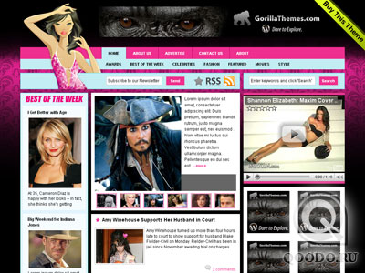 GorillaThemes CelebrityPress v3.0 - Шаблон для WordPress