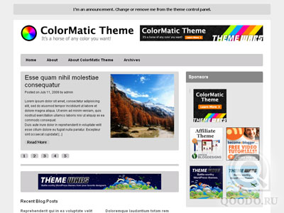 ThemeWars ColorMatic v1.0.2 - Шаблон для WordPress